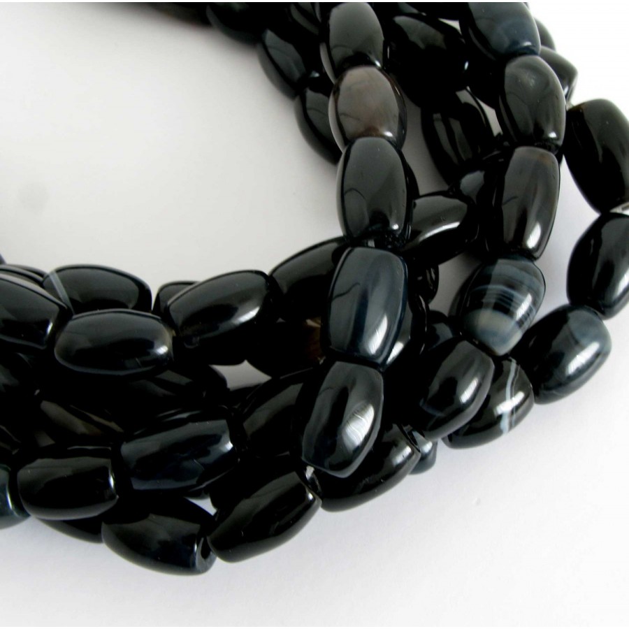 Black Aqeeq / Agate 33 8mm Beads Tasbeeh / Zikr Tasbih TS-29-4